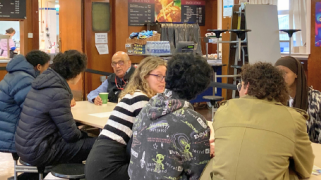 Breakfast networking at Harlaw Academy