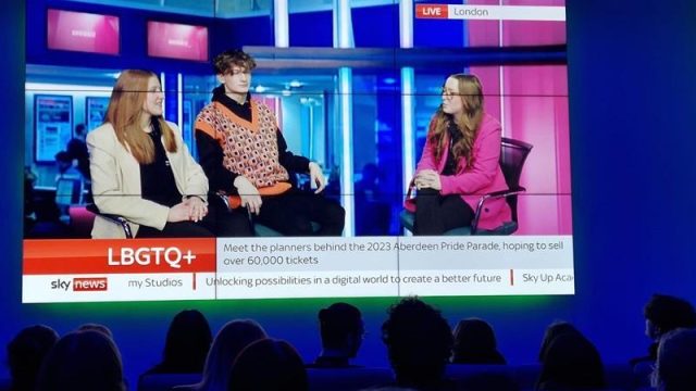 Peterhead Academy trip to SkyUp studios